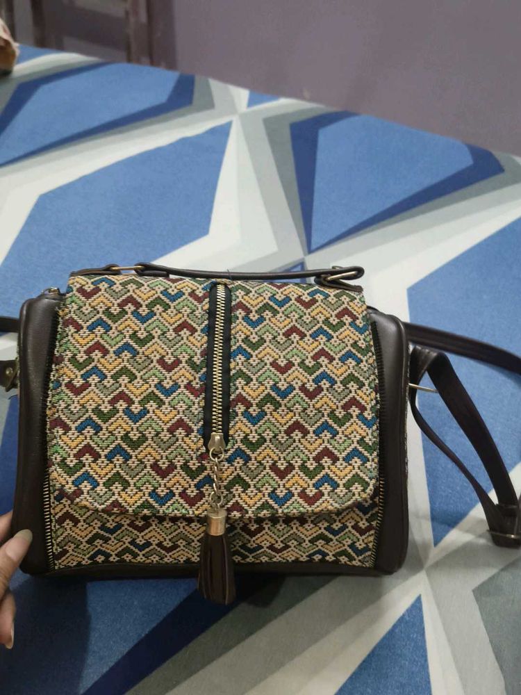 Unique Embroidered Crossbody Bag