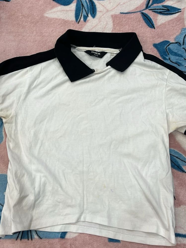 Max White Polo T-Shirt