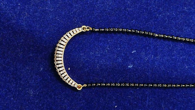 Designer Mangalsutra with CZ stones