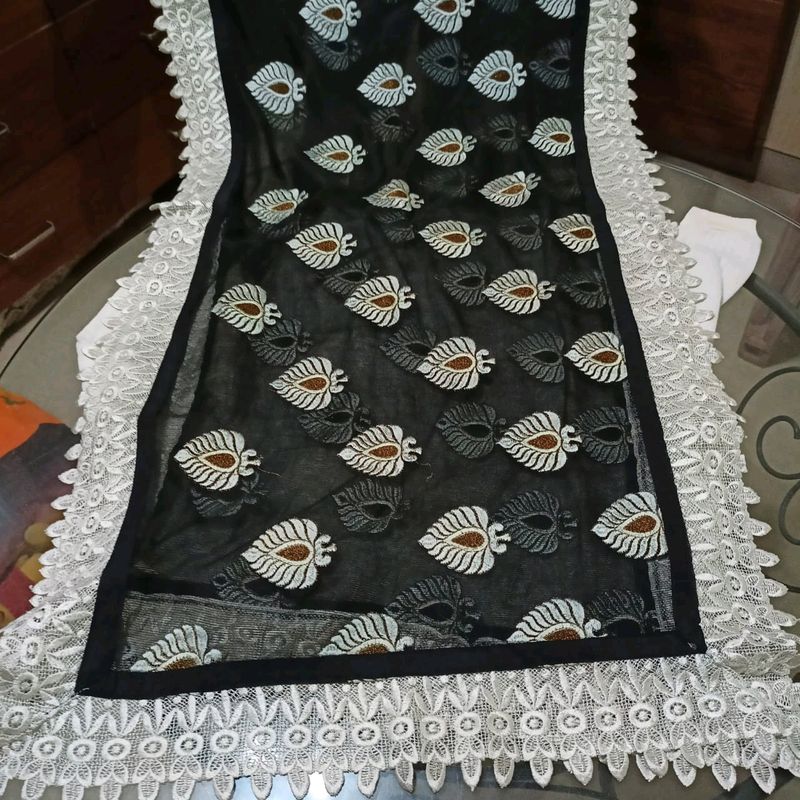 Black Dupatta Stole