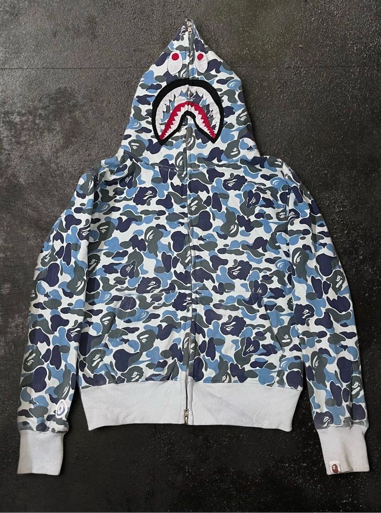 BAPE Shark Camo Zip Hoodie