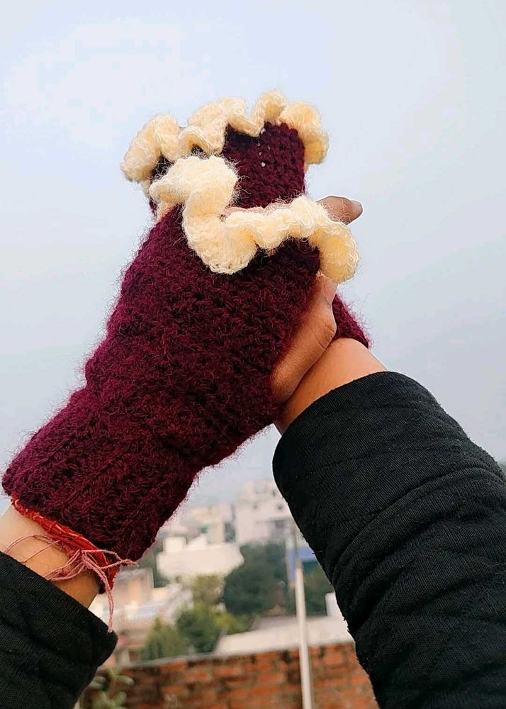 Handmade Crochet Fingerless Gloves