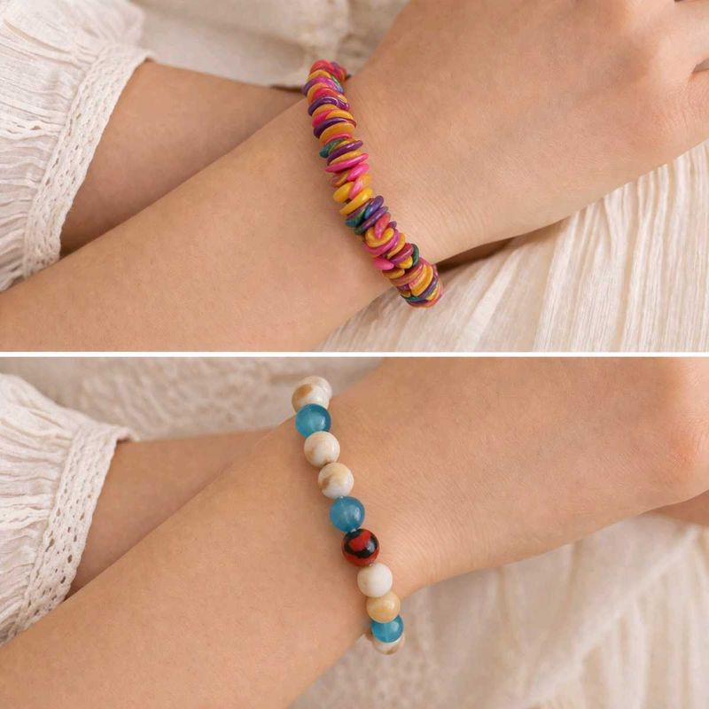 Boho Beaded Bracelets combo set