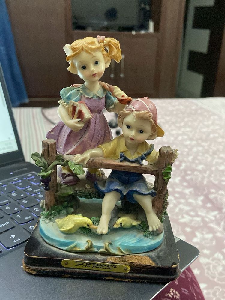 Cute Boy girl showpiece
