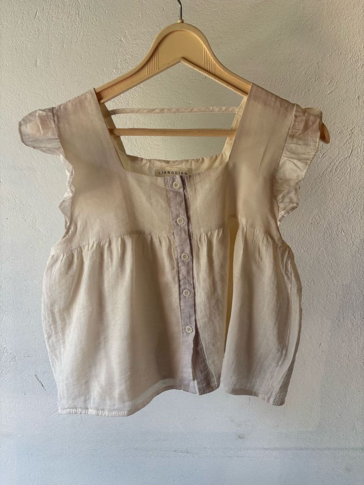 Bohemian Style Linen Top