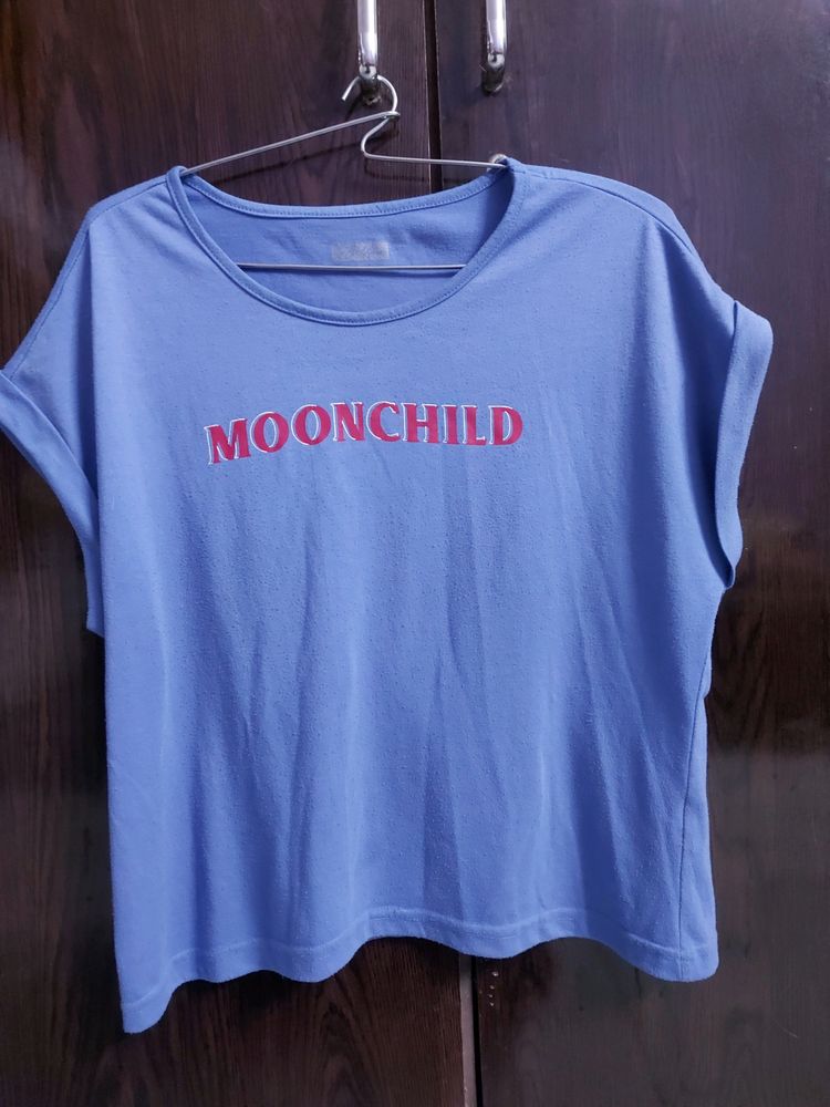 Powder Blue Tshirt For Women