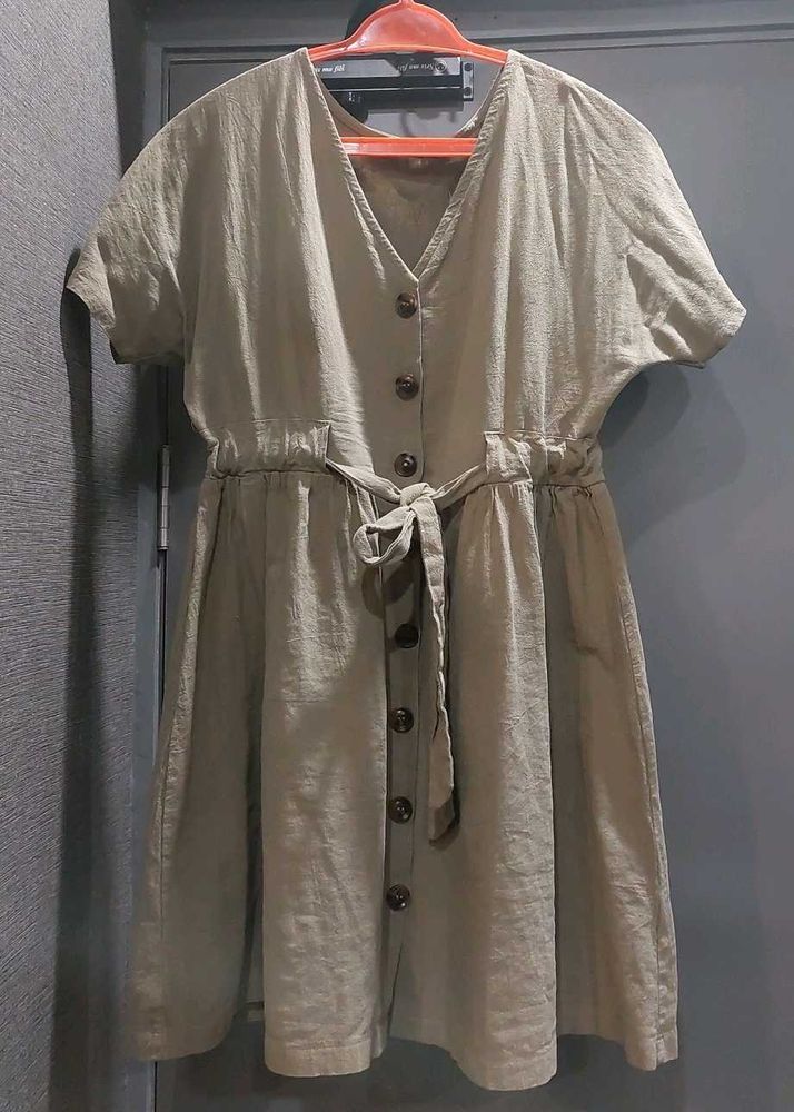 Casual Button-Down Dress