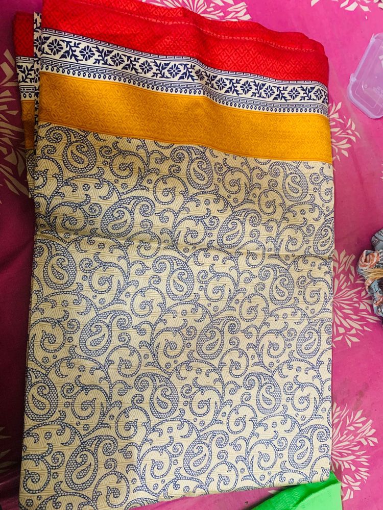 Elegant Paisley Print Saree