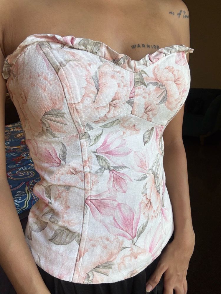 Floral Corset Top