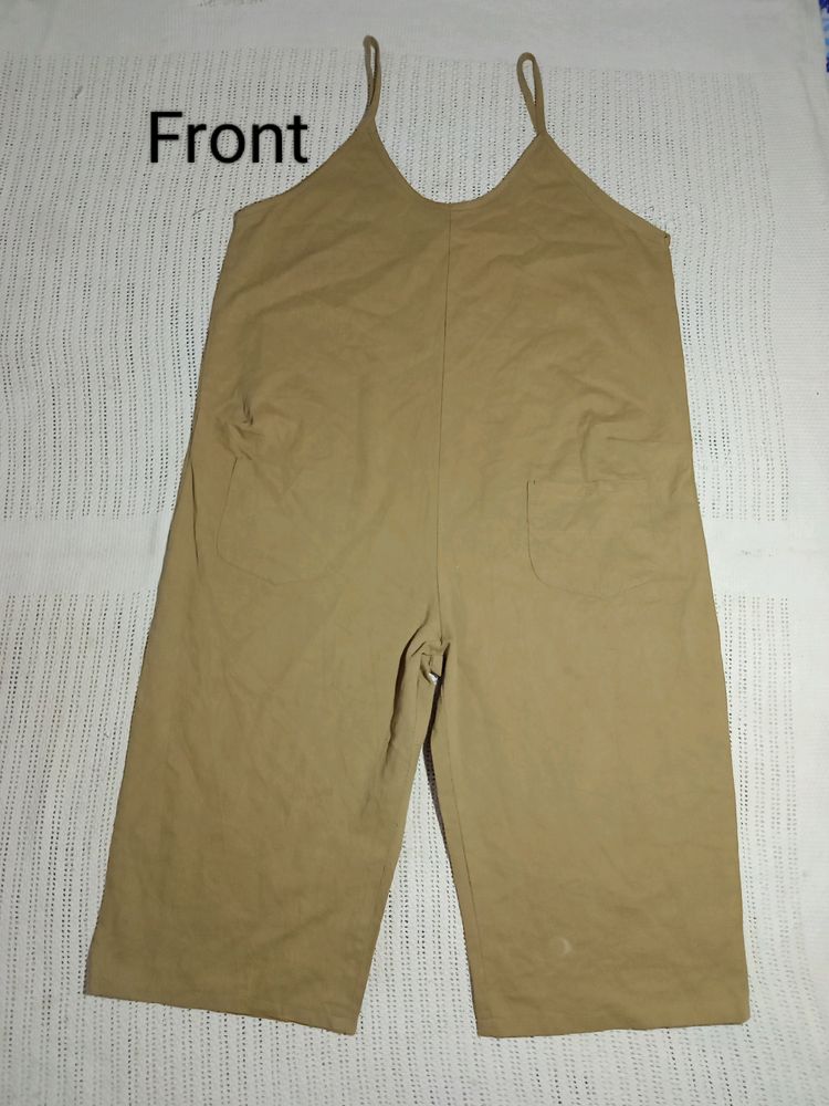 Girls Brown Dungaree Size XL