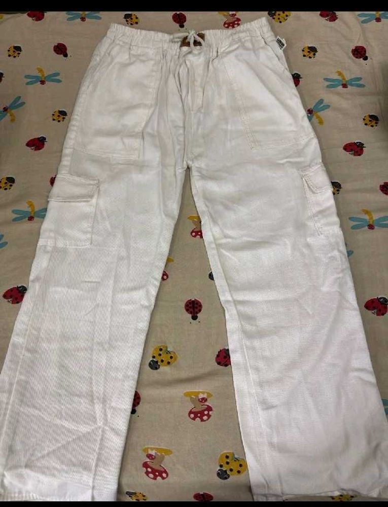 White Cargo Pants