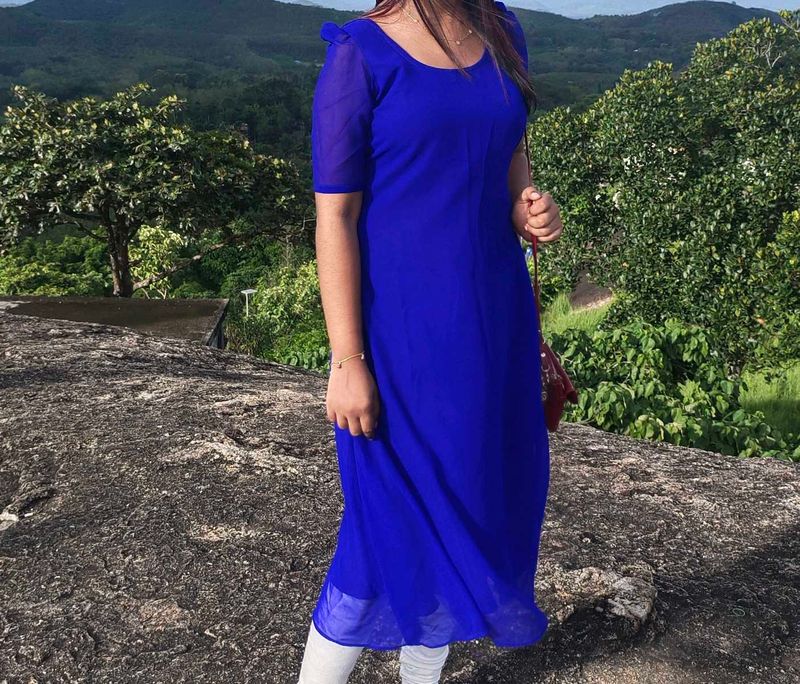 Royal Blue Anarkali Kurta