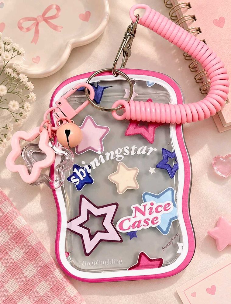 Cute Star Charm Card Holder