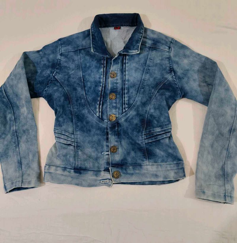 Stylish Denim Jacket - Button Down