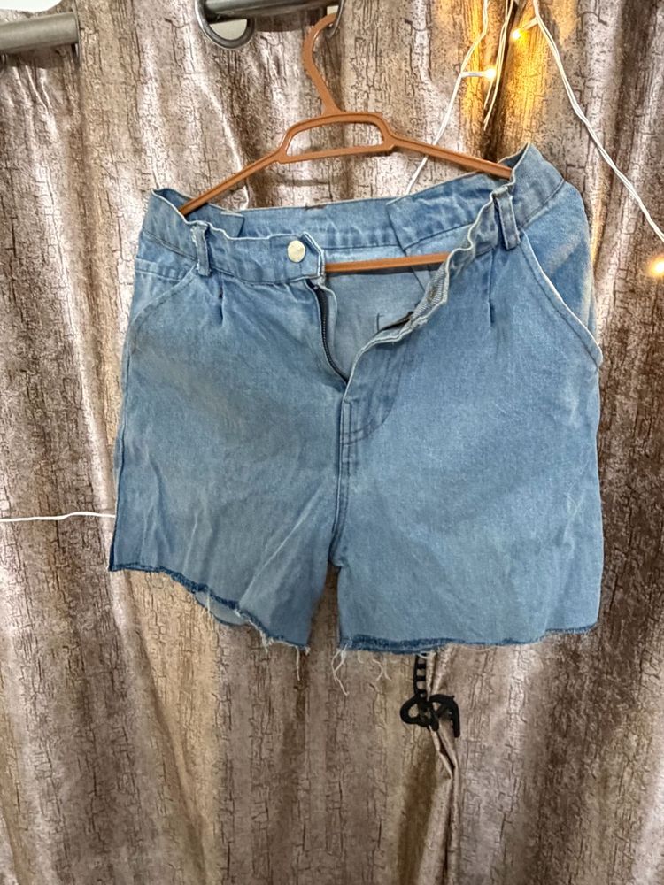 Light Wash Denim Shorts