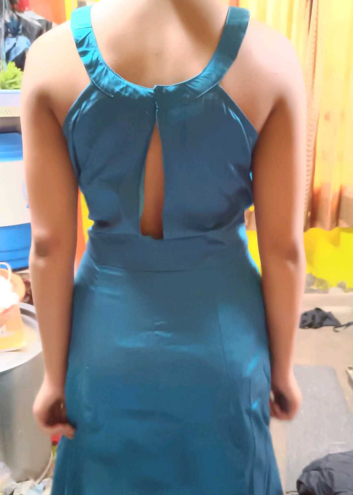 Elegant Blue Party Dress
