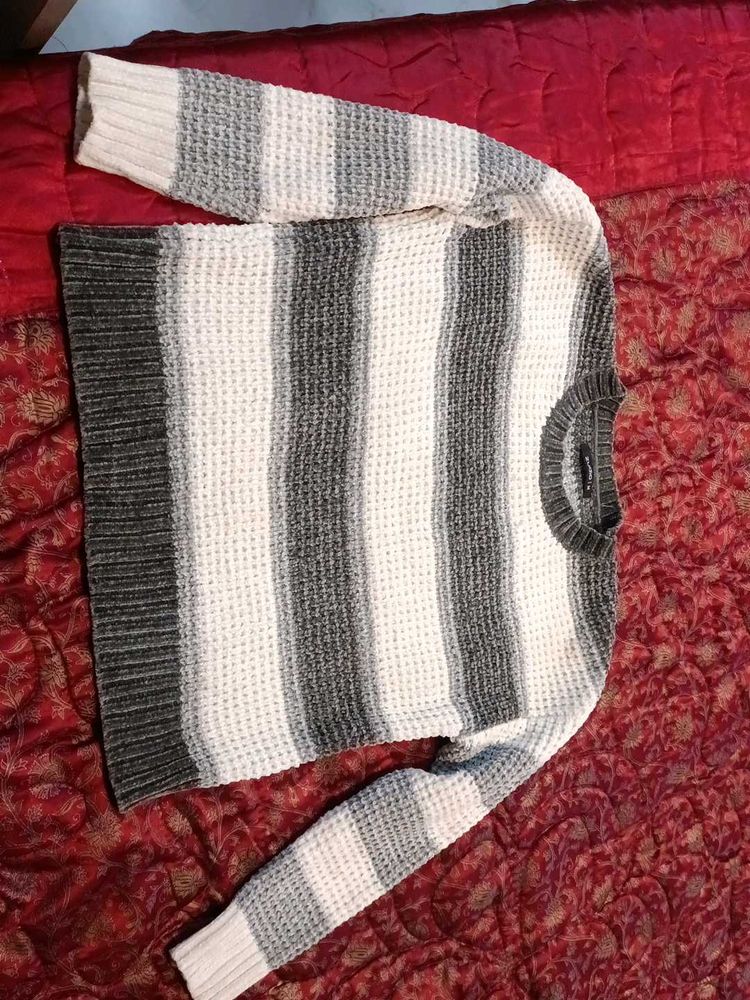 zudio Striped Knit Sweater