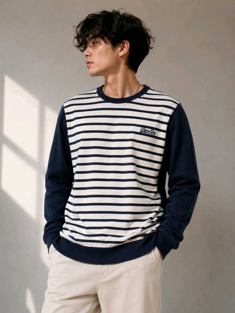 Men's Striped Long Sleeve T-Shirt