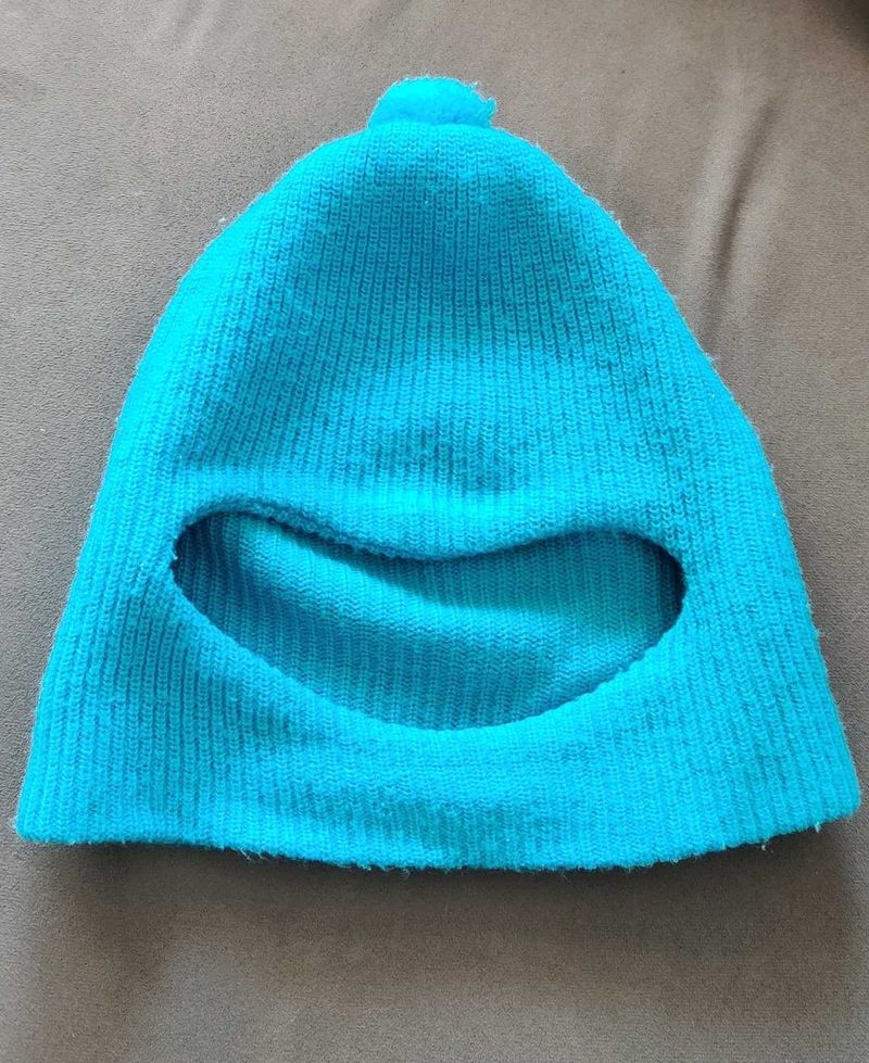 Woolen Cap For Kids Blue Colour