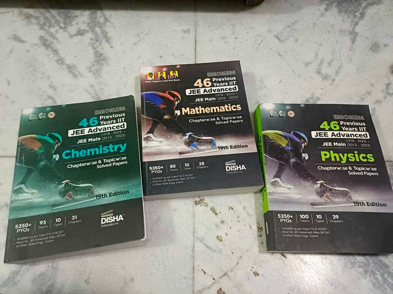 (Set of 3)Errorless Disha Jee PYQs Books