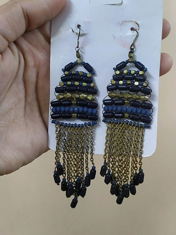 Navy Blue Earrings