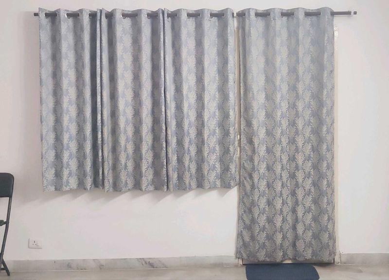 New-like 8+3 High Quality Woven Cotton Curtains