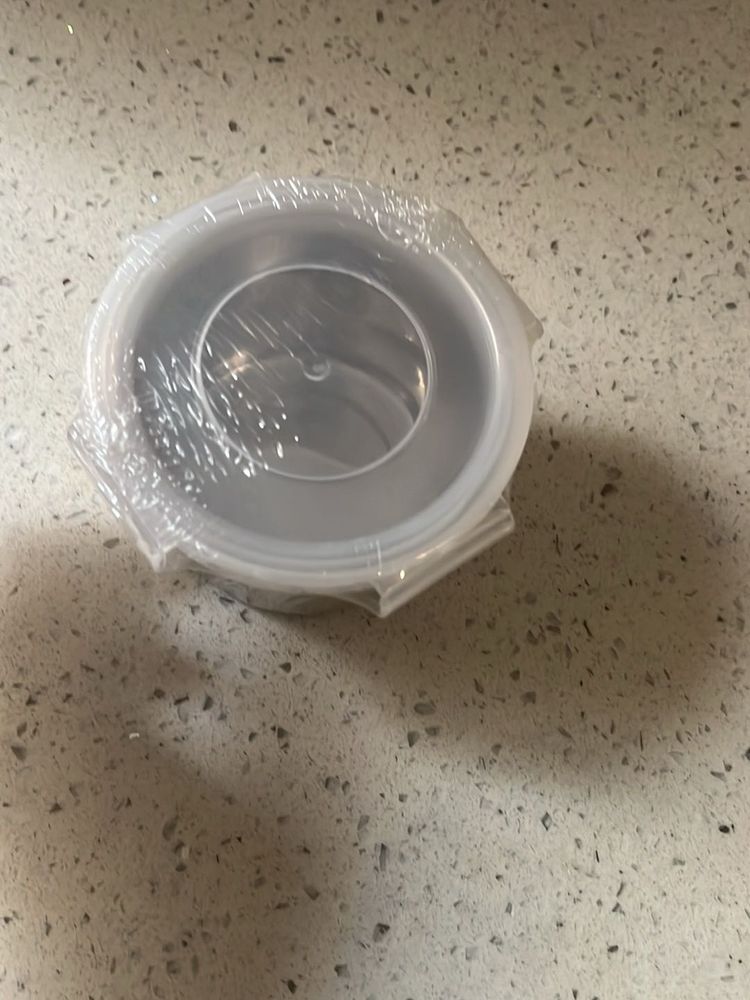 Set of two steel containers