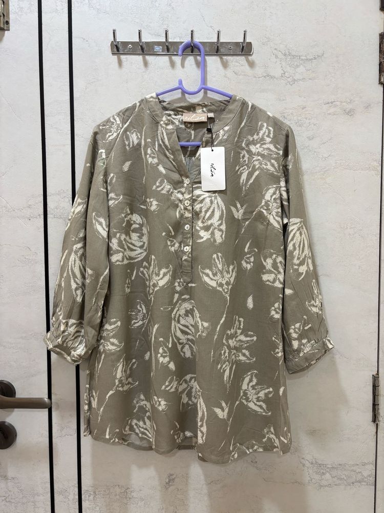Utsa By Westside Grey Short Kurti