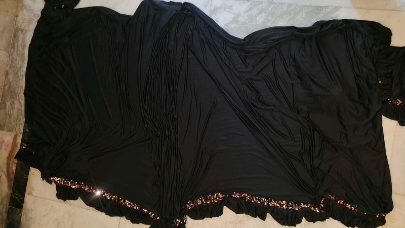 Sparrkling readymade pleated saree