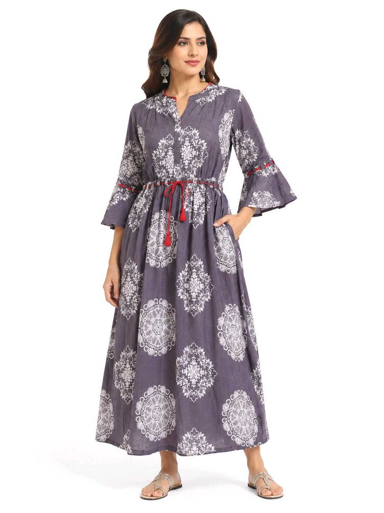 Elegant Printed Flared Kurta