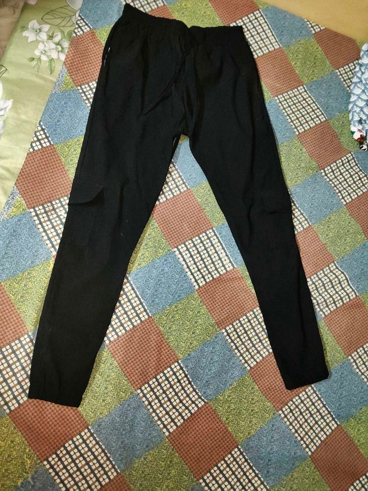 black joggers