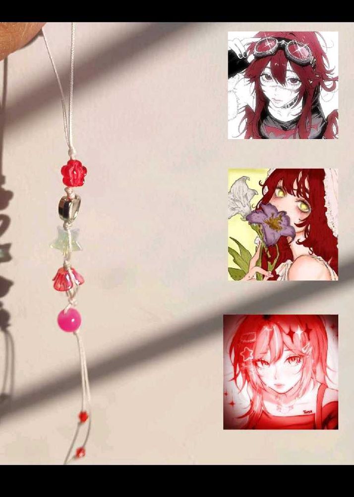 Kawaii Red Phone charm