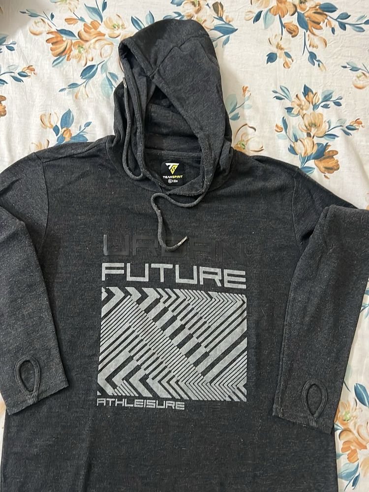 Grey Athleisure Hoodie