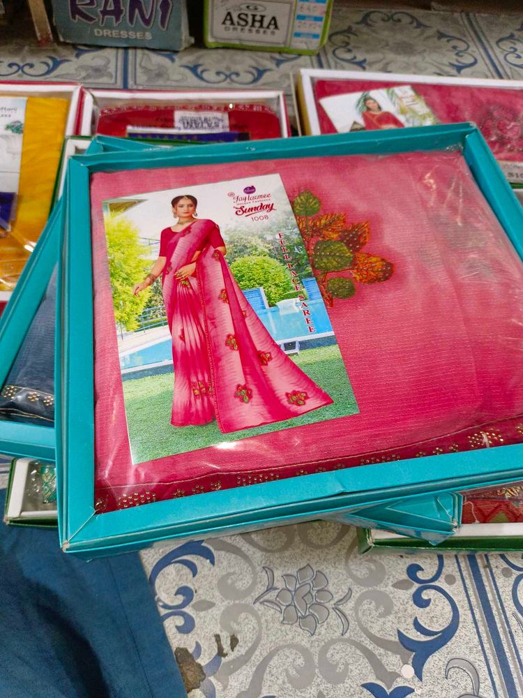 Beautiful Pink Saree