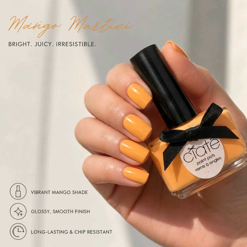 Rare Ciate Paint Pots Nail Polish - Mango Martini