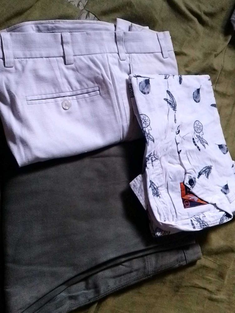 combo of 3 Men's Casual Pants Bundle