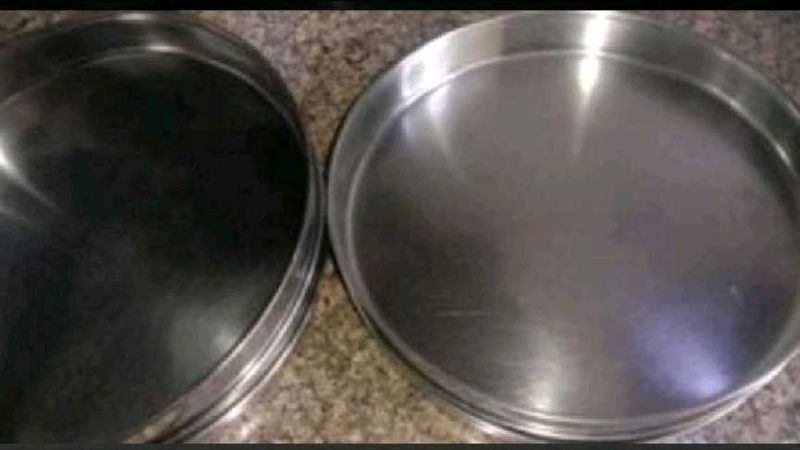 steel thali - Set of 2