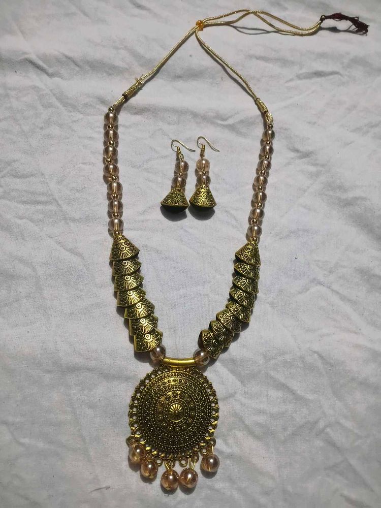 Boho Ethnic Necklace &amp; Earring Set