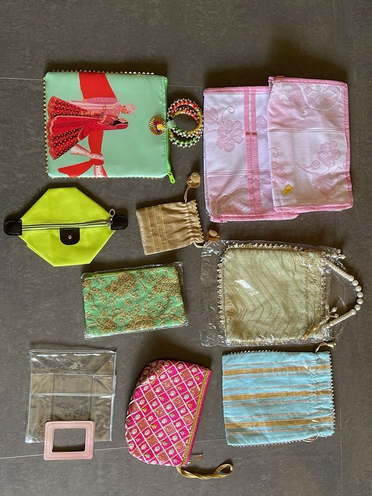 Assorted Pouches and Bags Collection