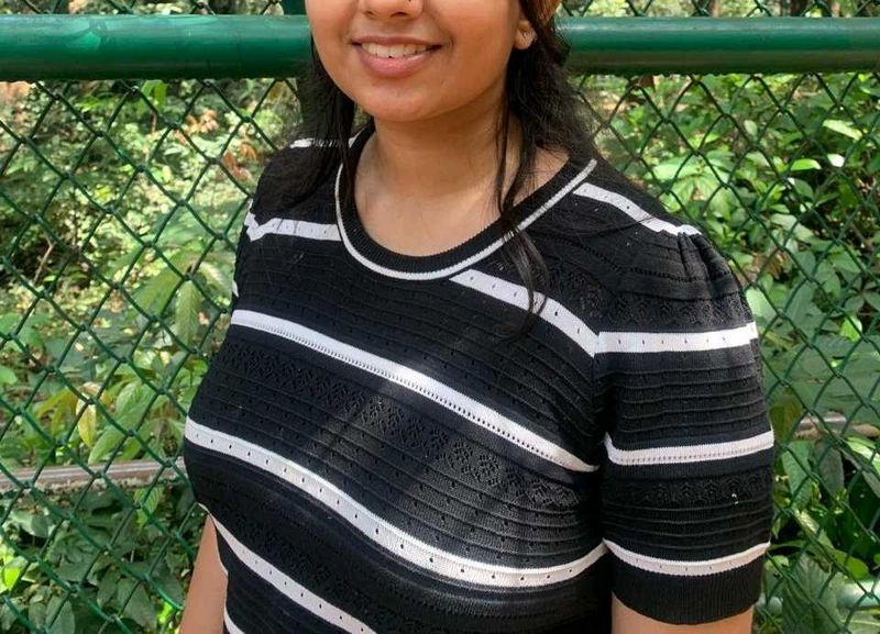 Striped Short Sleeve Top