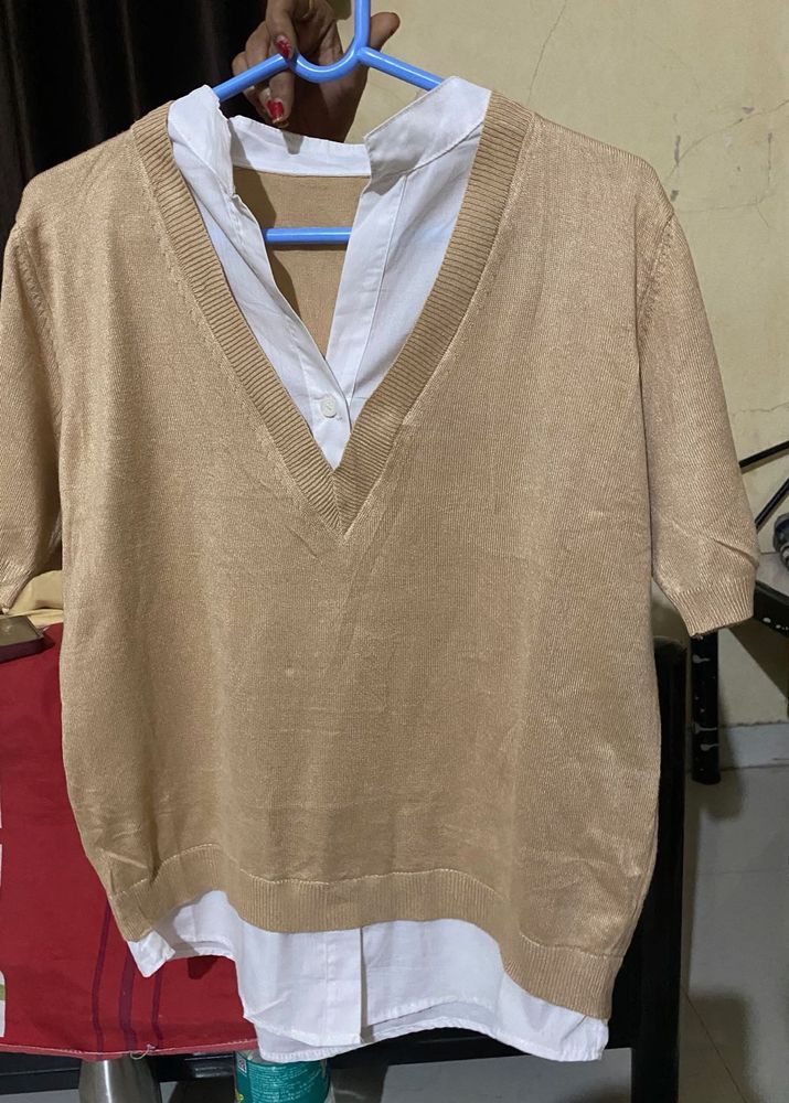 Cafe Knit Layered Polo