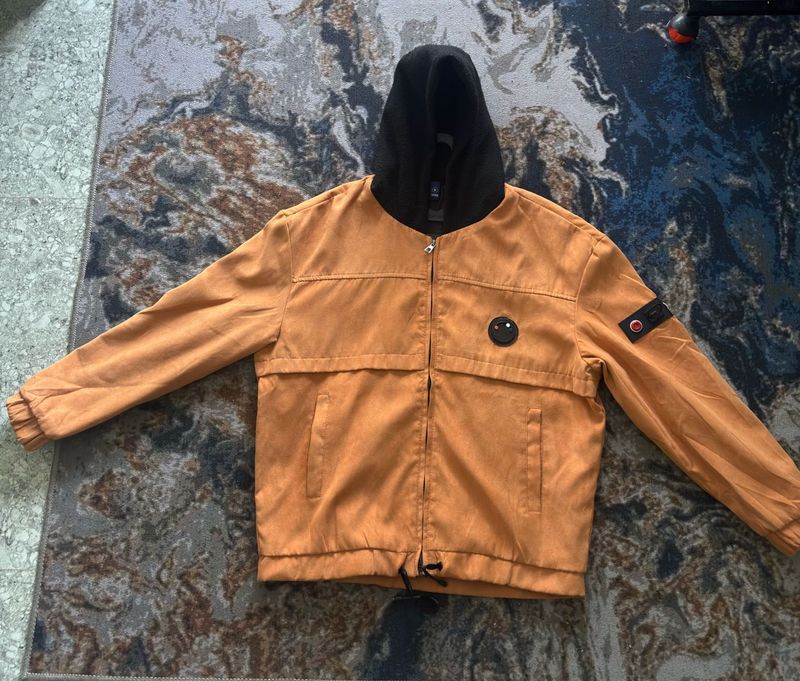 Orange Hooded Jacket