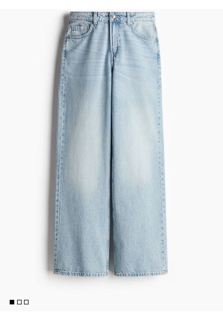 H&amp;M Light Wash Wide Leg Jeans