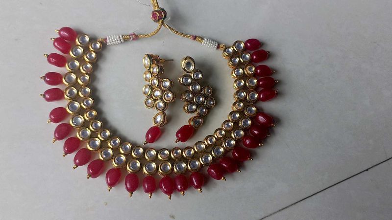 Kundan Necklace and Earring Set