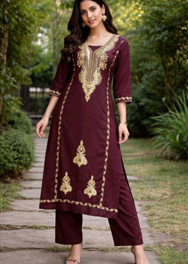 Embroidered Kurta Set