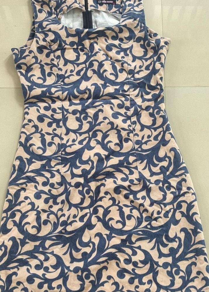 Stylish Printed Sleeveless Dress