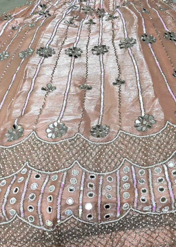 Embellished Peach Lehenga