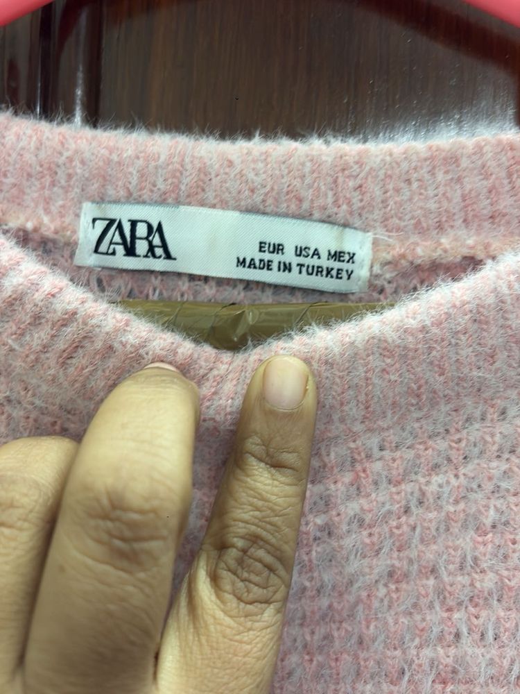 Zara S size Color Block Knit Sweater