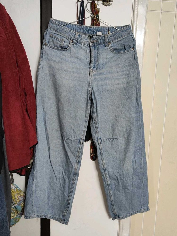 Light Wash Wide Leg Jeans