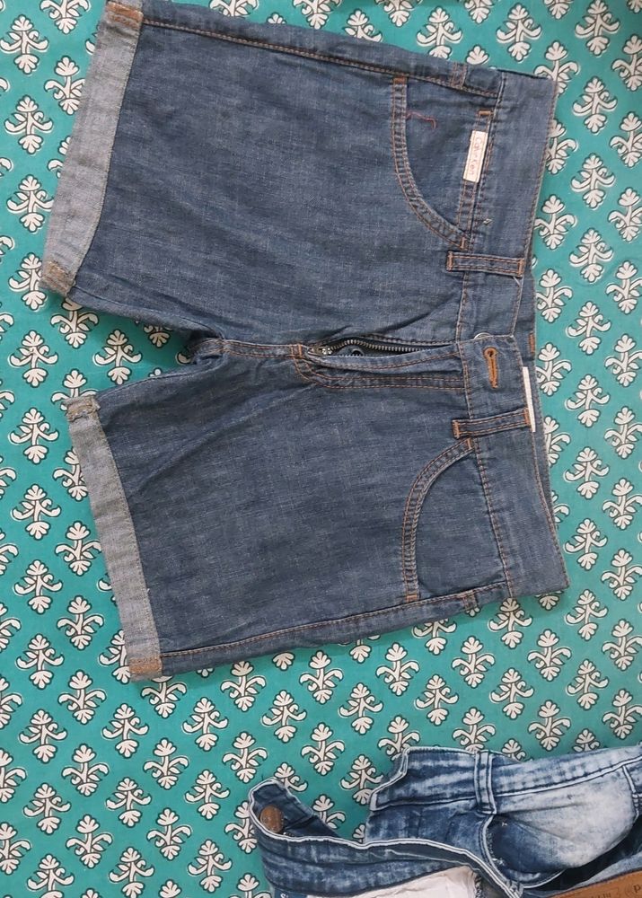 Denim Shorts Dark Blue